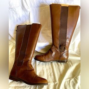 Unworn Lane Bryant calf length flat boots.